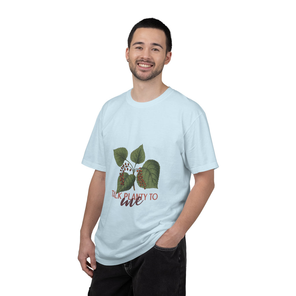 Plant Lover T‑Shirt – “Talk Planty to Me” Botanical Graphic Tee