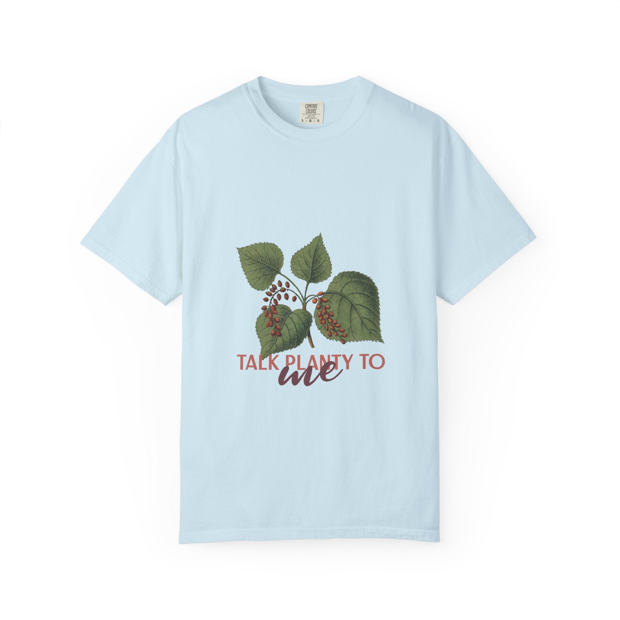 Plant Lover T‑Shirt – “Talk Planty to Me” Botanical Graphic Tee