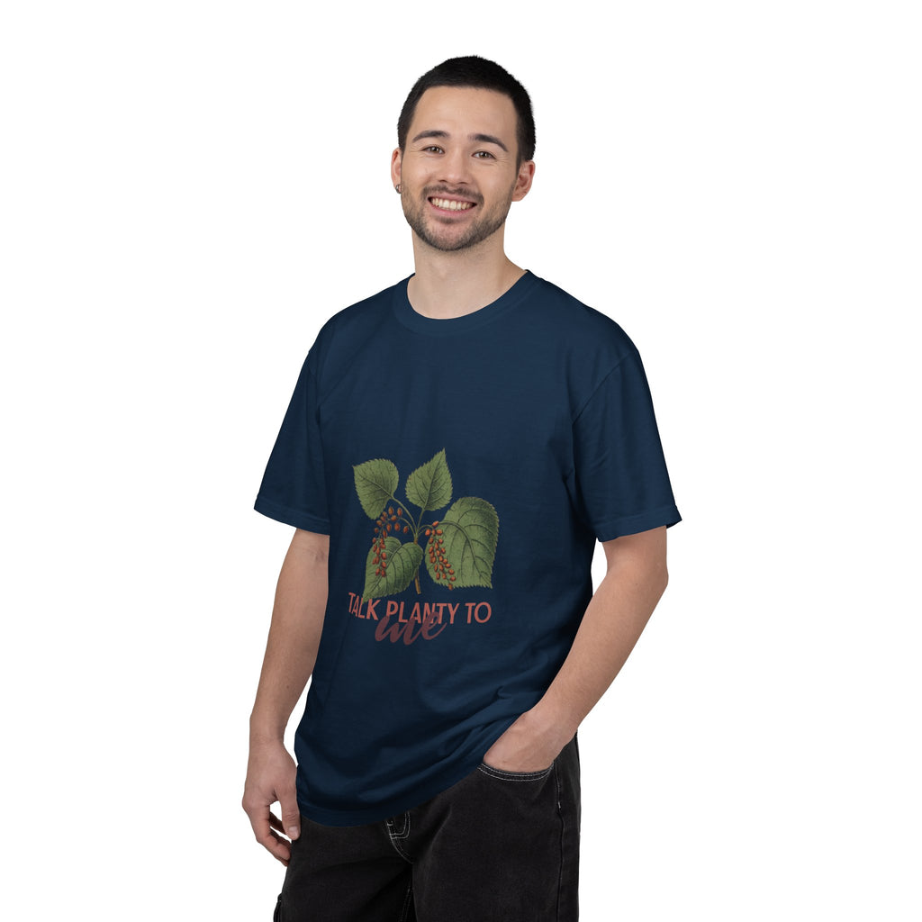 Plant Lover T‑Shirt – “Talk Planty to Me” Botanical Graphic Tee