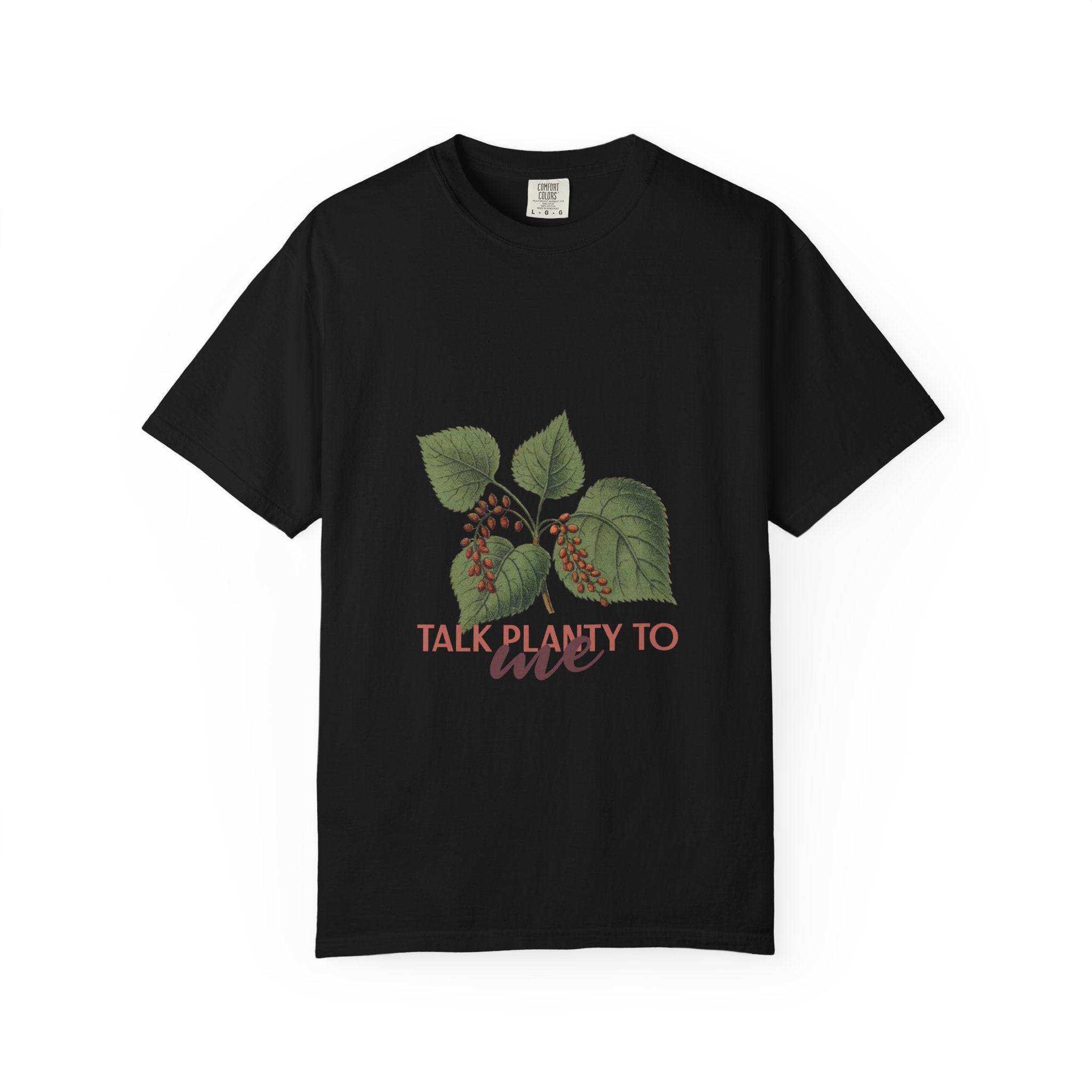 Plant Lover T‑Shirt – “Talk Planty to Me” Botanical Graphic Tee
