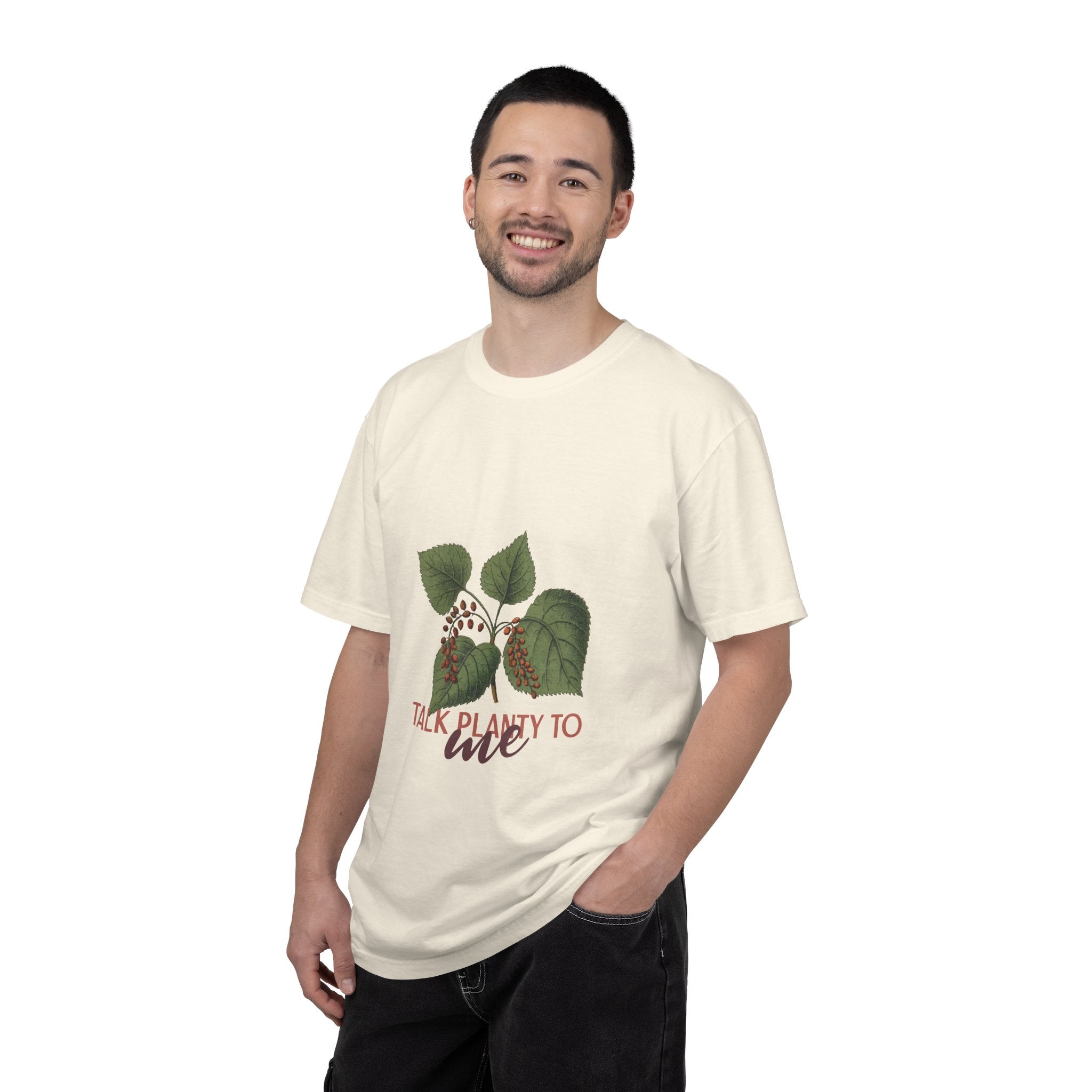 Plant Lover T‑Shirt – “Talk Planty to Me” Botanical Graphic Tee