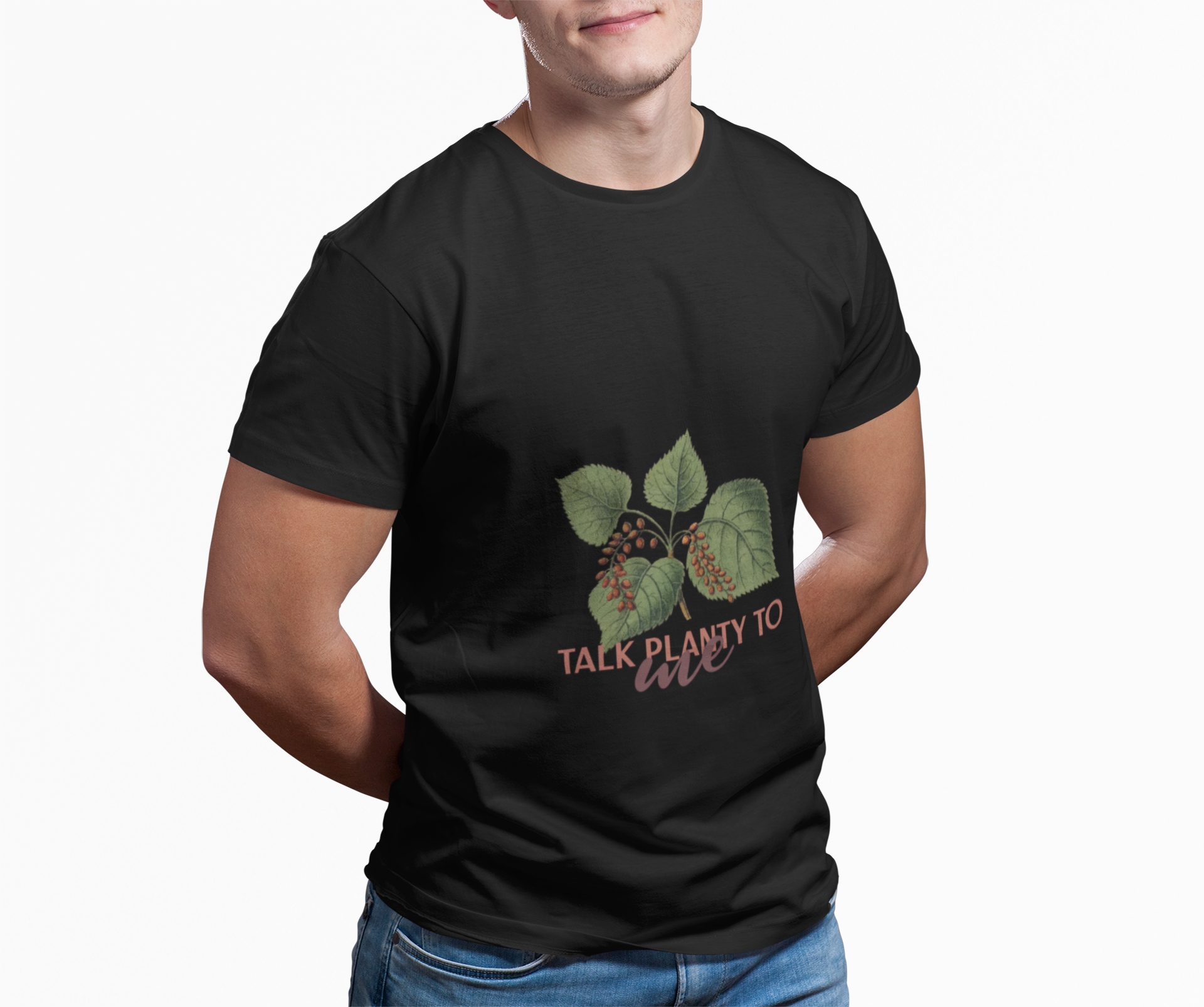 Plant Lover T‑Shirt – “Talk Planty to Me” Botanical Graphic Tee