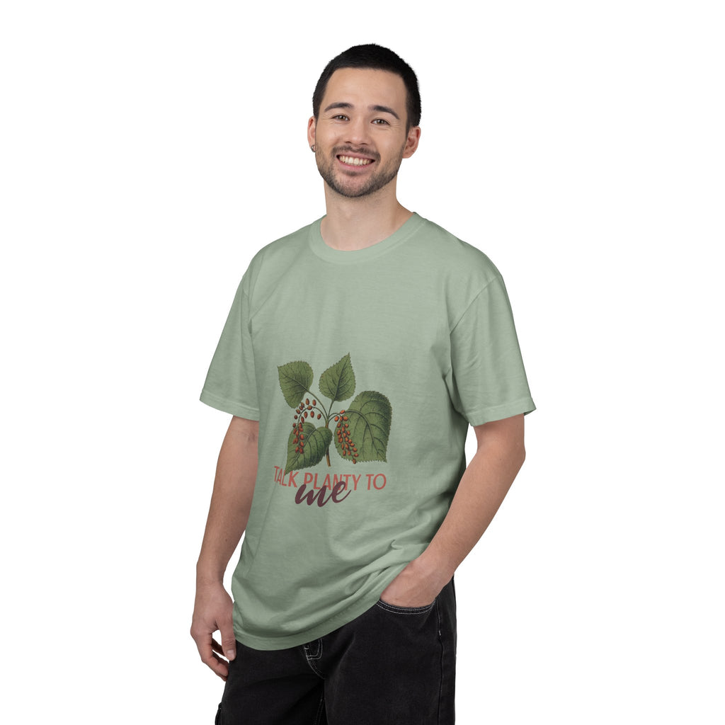 Plant Lover T‑Shirt – “Talk Planty to Me” Botanical Graphic Tee